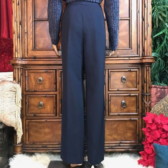 Kasper Menlo Park Navy Shimmer Pant - Picture 2 of 8